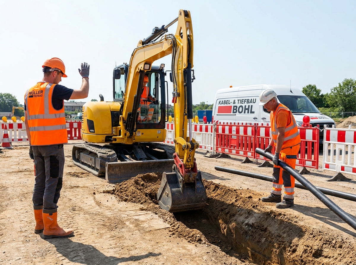 Kabel- & Tiefbau Bohl Baustelle